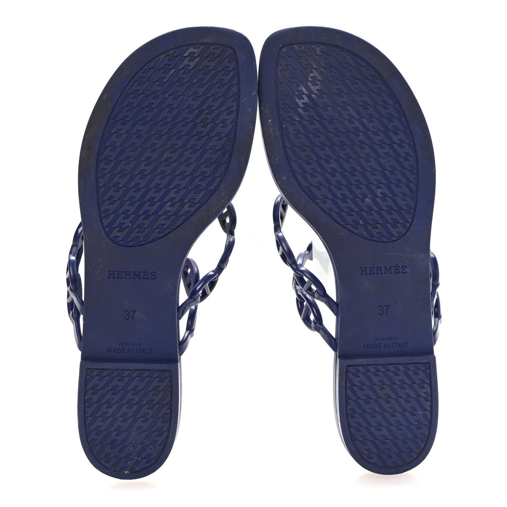 Rubber Chaine d'Ancre Island Sandals 37 Bleu Smalt wholesalehk.shop