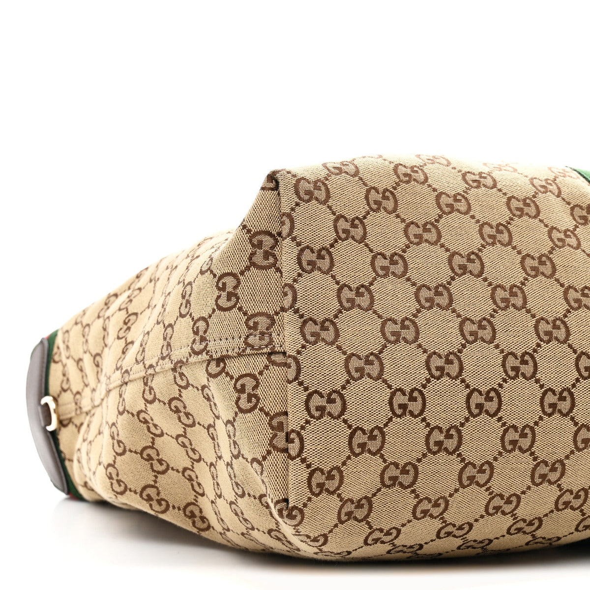 GG Monogram Web Large Giglio Tote Beige Brown wholesalehk.shop