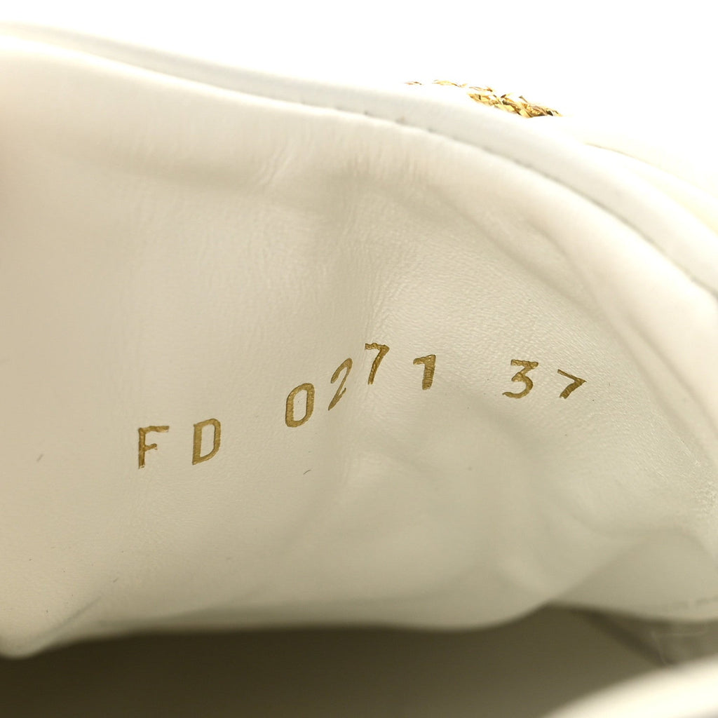 Calfskin Monogram Debossed Time Out Sneakers 37 White Gold £¨ Direct shipment via from wholesalehk.shop