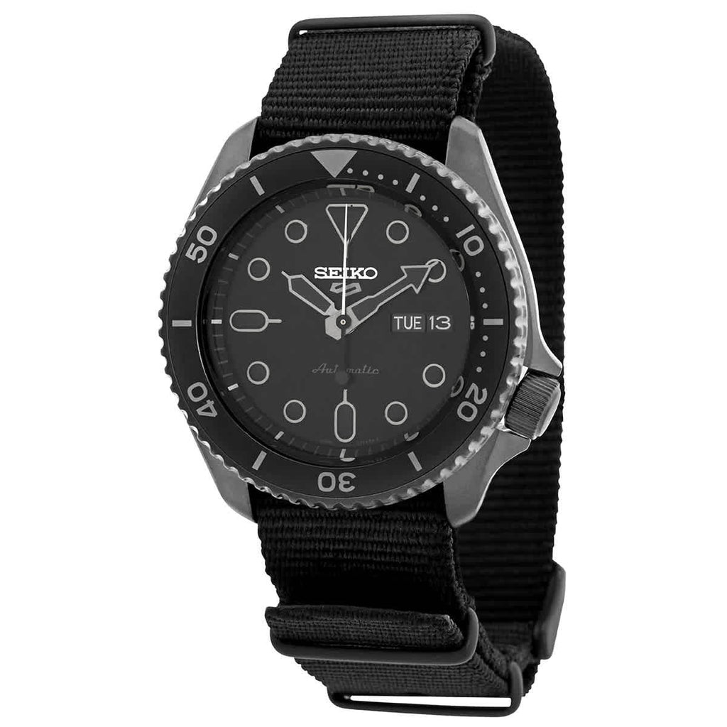 Seiko 5 Sports Automatic Black Dial Black NATO Strap Watch For Men - SRPD79K1 wholesalehk.shop