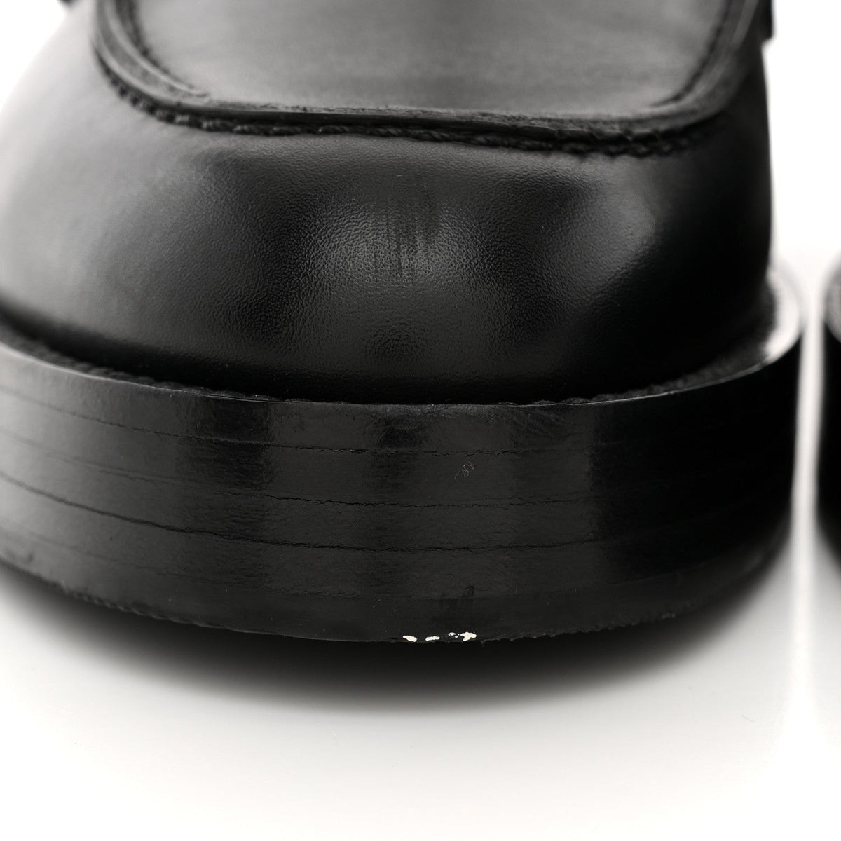Calfskin Womens Hot Loafer 38 Black wholesalehk.shop