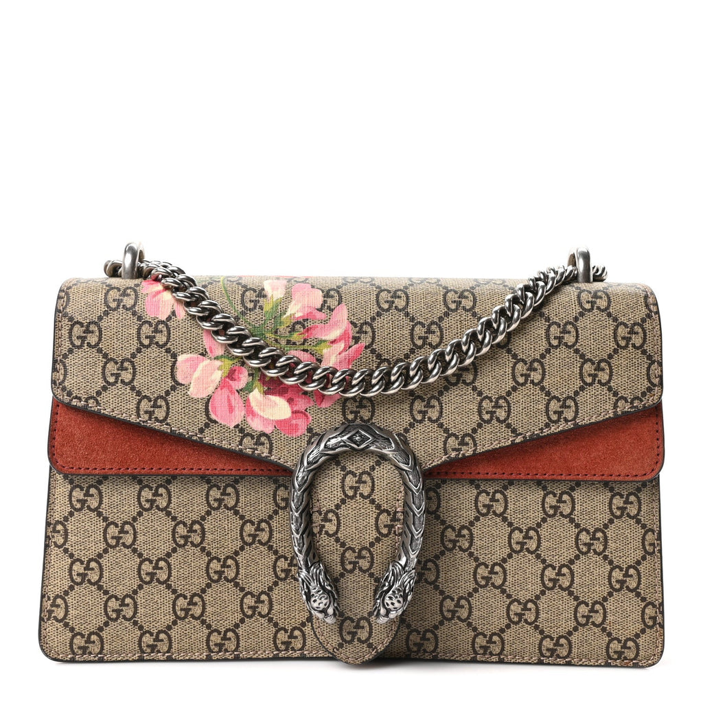 GG Supreme Monogram Blooms Small Dionysus Shoulder Bag Beige Multicolor Dry Rose wholesalehk.shop