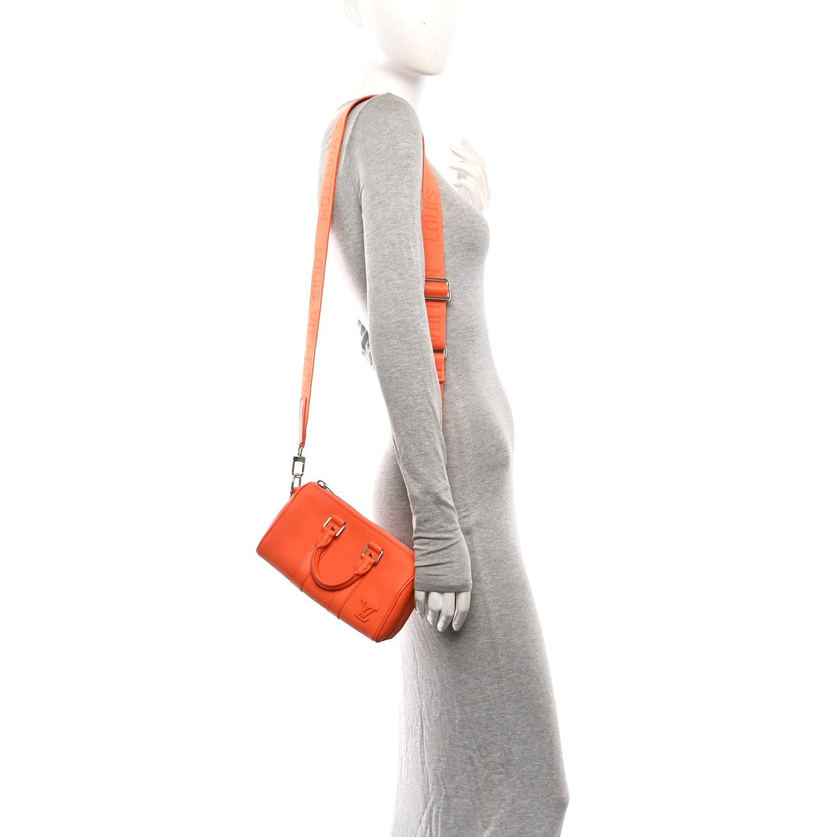 Grained Calfskin Aerogram Keepall XS Orange wholesalehk.shop