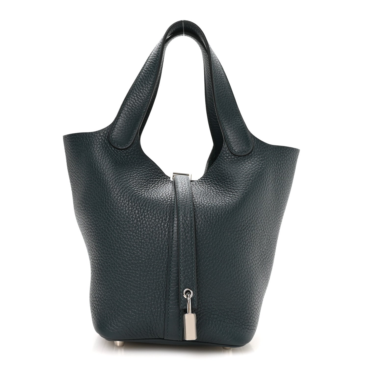 Taurillon Clemence Picotin Lock 18 PM Vert Cypress £¨ Direct shipment via from wholesalehk.shop