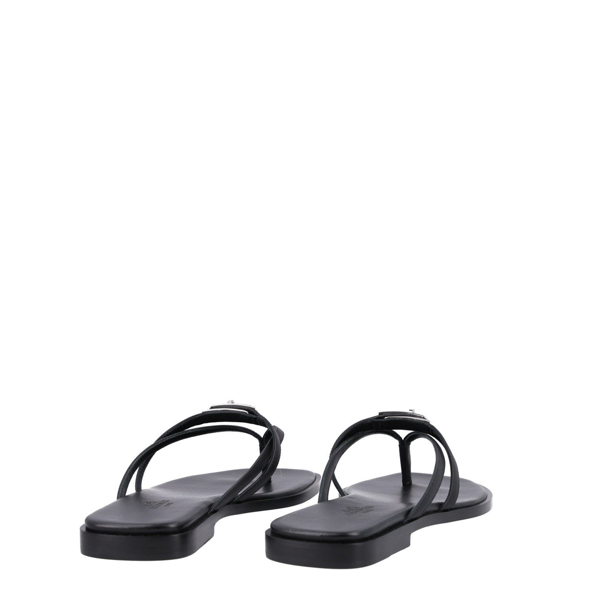 Calfskin Miss Sandals 37 Black wholesalehk.shop