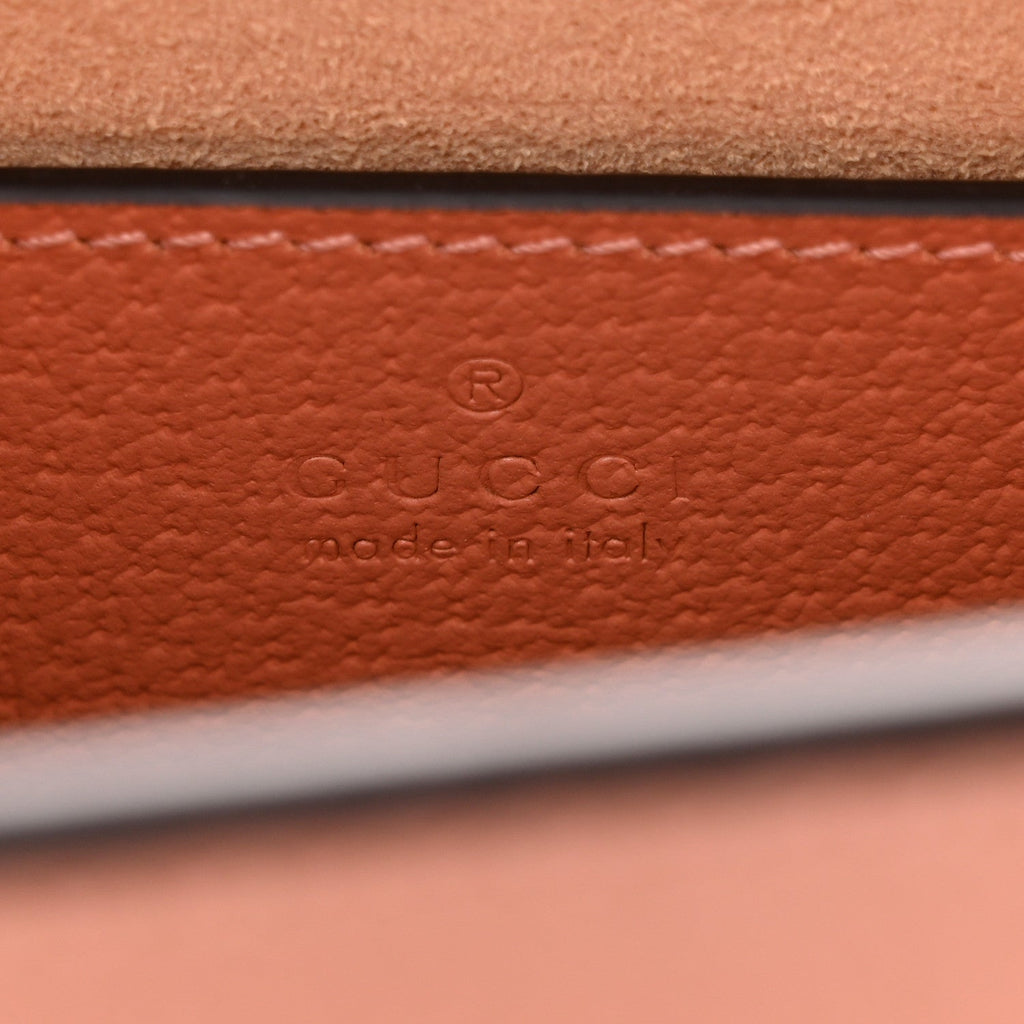 Monogram Textured Dollar Calfskin Small Ophidia Chain Shoulder Bag Cloche Rose Pink wholesalehk.shop