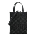 Denim Cuoio Harness GG Monogram Mini Ophidia Tote Bag Black Medium Grey wholesalehk.shop