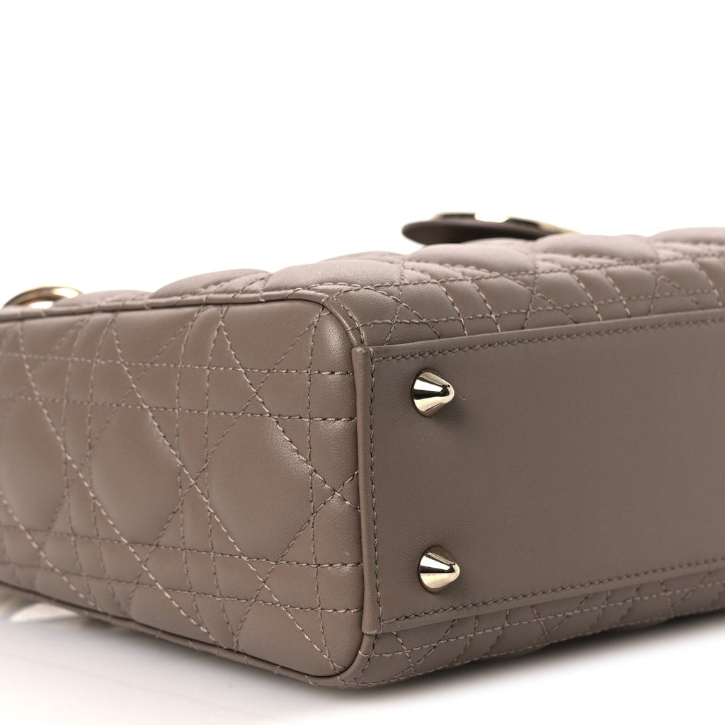 Lambskin Cannage Small My ABCDior Lady Dior Warm Taupe wholesalehk.shop