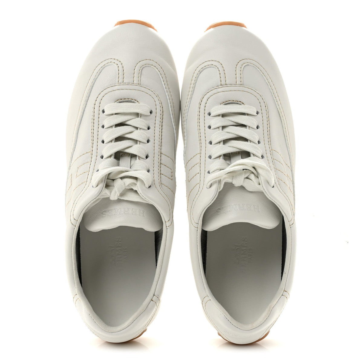 Supple Calfskin Master Sneakers 37 Beige Glaise wholesalehk.shop