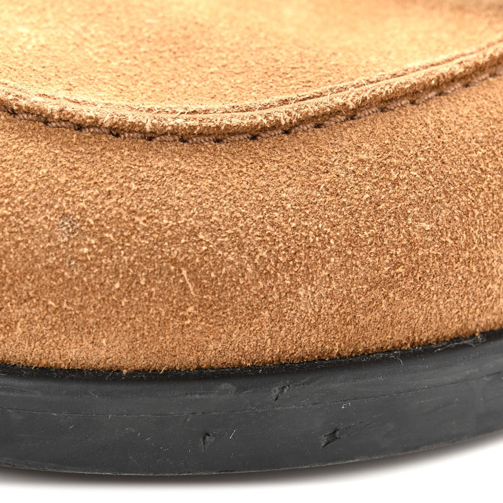 Suede Calfskin Mens Go Mules 41.5 Brun Fume wholesalehk.shop