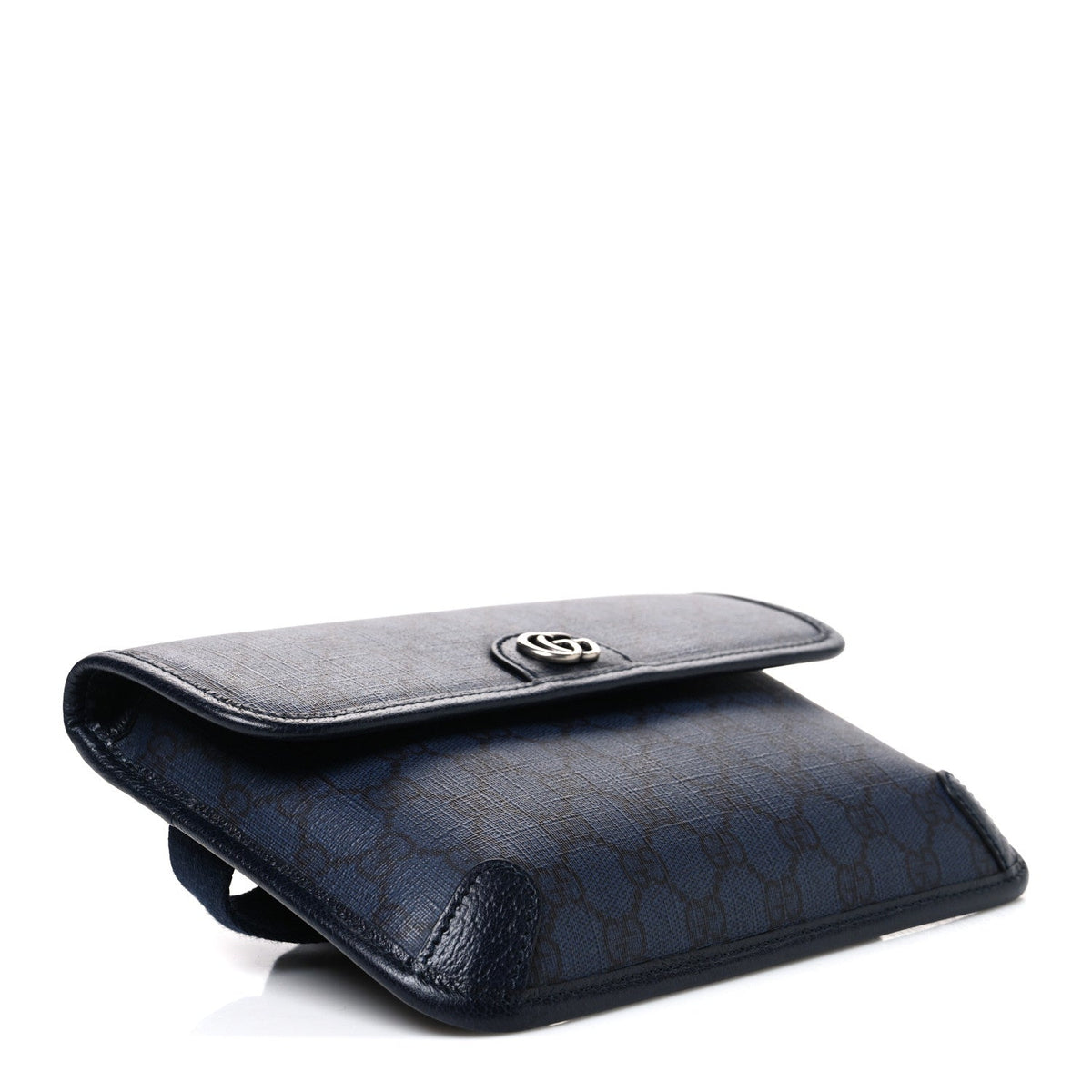 GG Supreme Monogram Small Ophidia Belt Bag Navy Black wholesalehk.shop