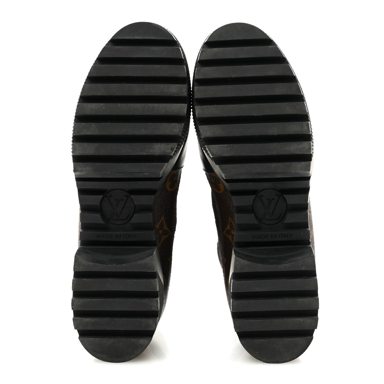 Suede Calfskin Monogram Laureate Platform Desert Boots 34.5 Black £¨ Direct shipment via from wholesalehk.shop