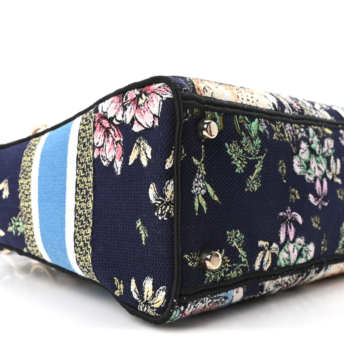 Canvas D-Constellation Embroidered Medium Lady D-Lite Bleu Multicolor wholesalehk.shop