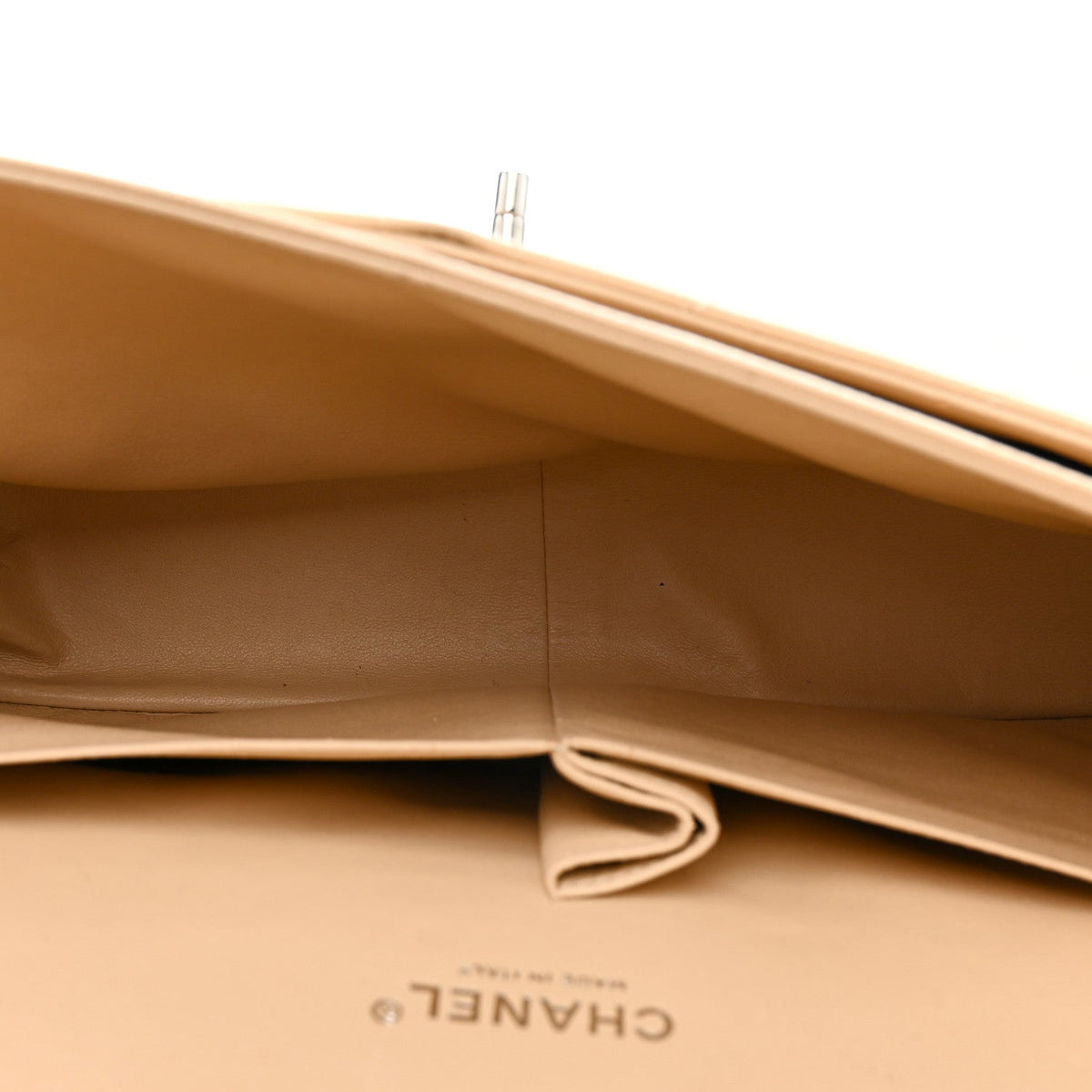 Caviar Quilted Jumbo Double Flap Light Beige wholesalehk.shop