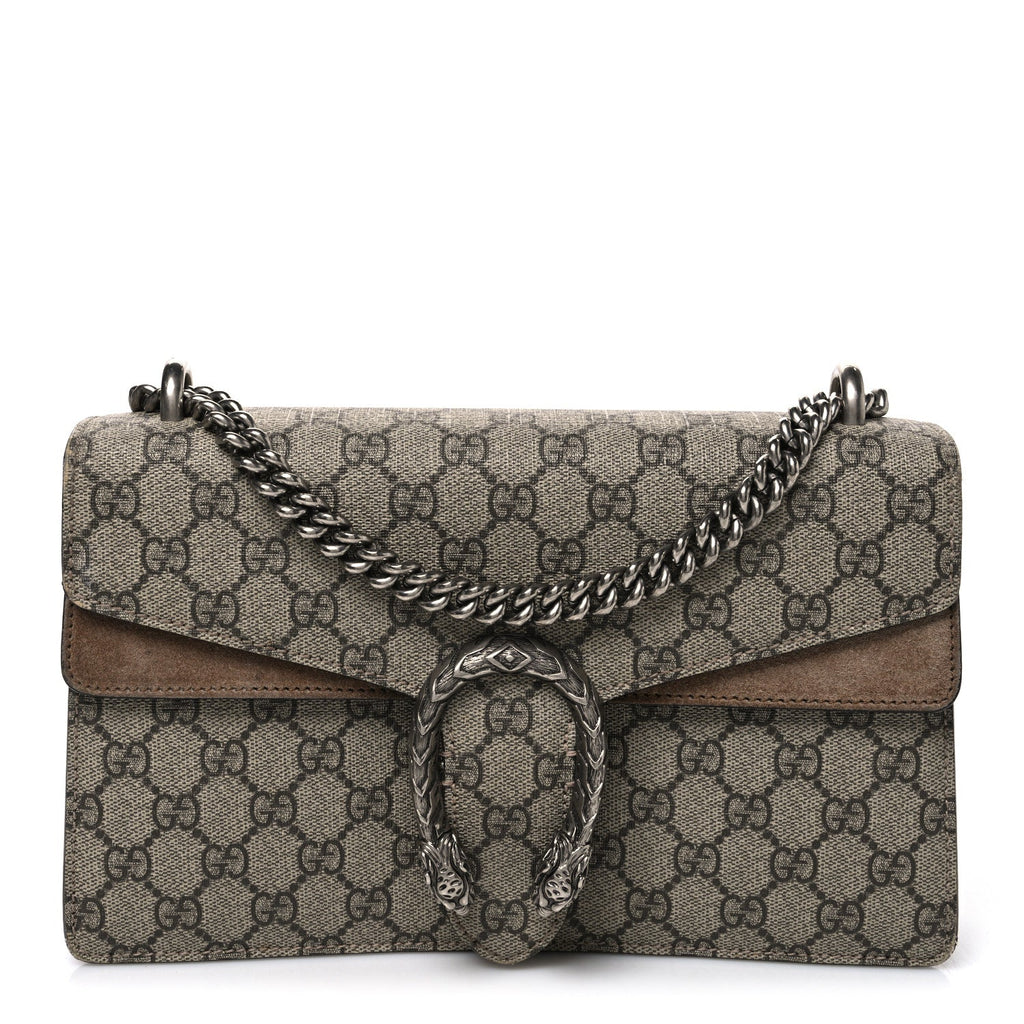 GG Supreme Monogram Small Dionysus Shoulder Bag Taupe wholesalehk.shop