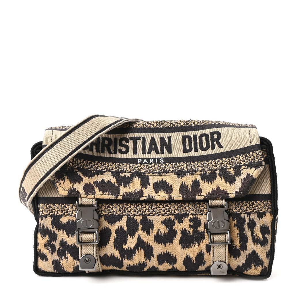 Canvas Mizza Embroidered Small Diorcamp Messenger Beige wholesalehk.shop