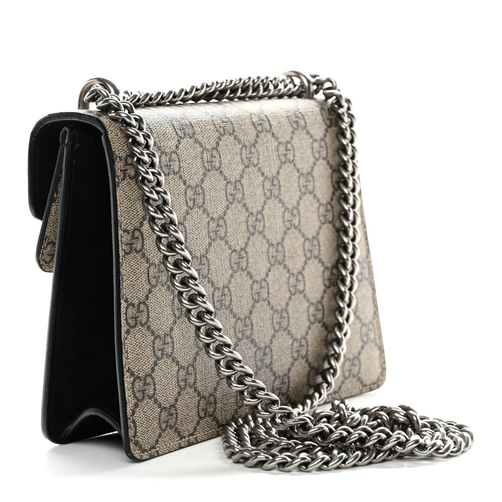 GG Supreme Monogram Mini Dionysus Shoulder Bag Black wholesalehk.shop