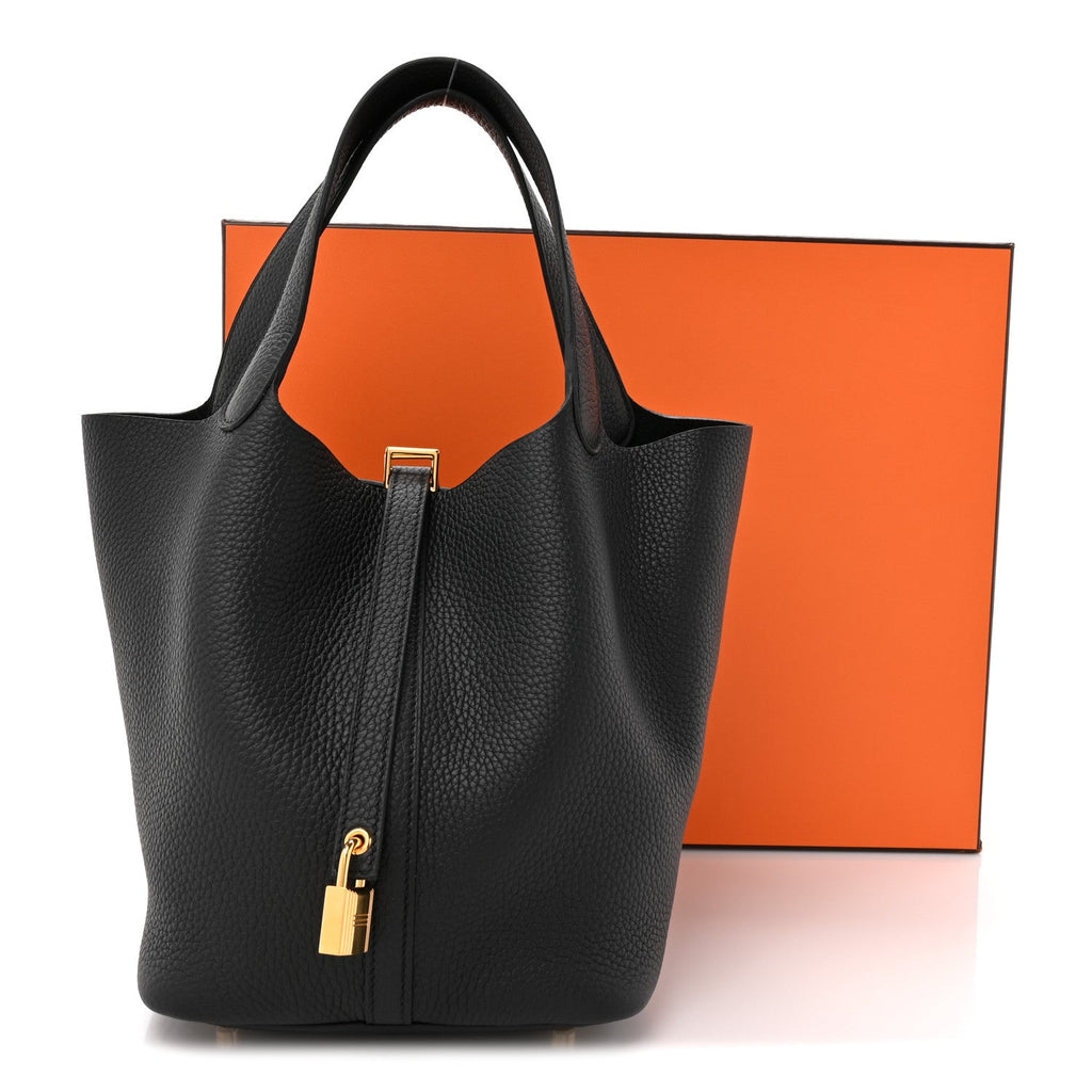 Taurillon Clemence Picotin Lock 22 MM Black £¨ Direct shipment via from wholesalehk.shop