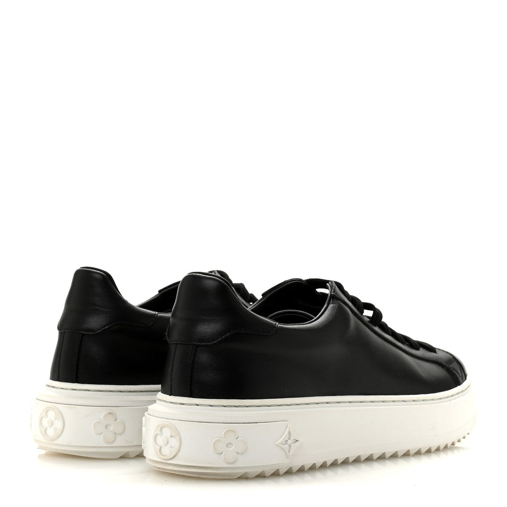 Calfskin Time Out Sneakers 38.5 Black £¨ Direct shipment via from wholesalehk.shop