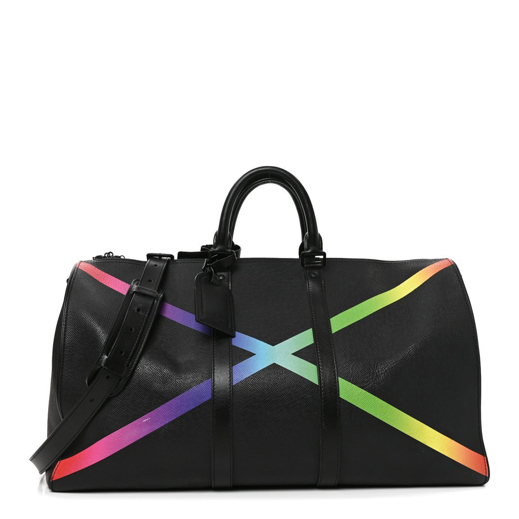 Taiga Rainbow Keepall Bandouliere 50 Black wholesalehk.shop