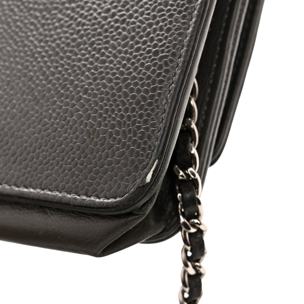 Caviar Timeless CC Wallet on Chain WOC Grey wholesalehk.shop