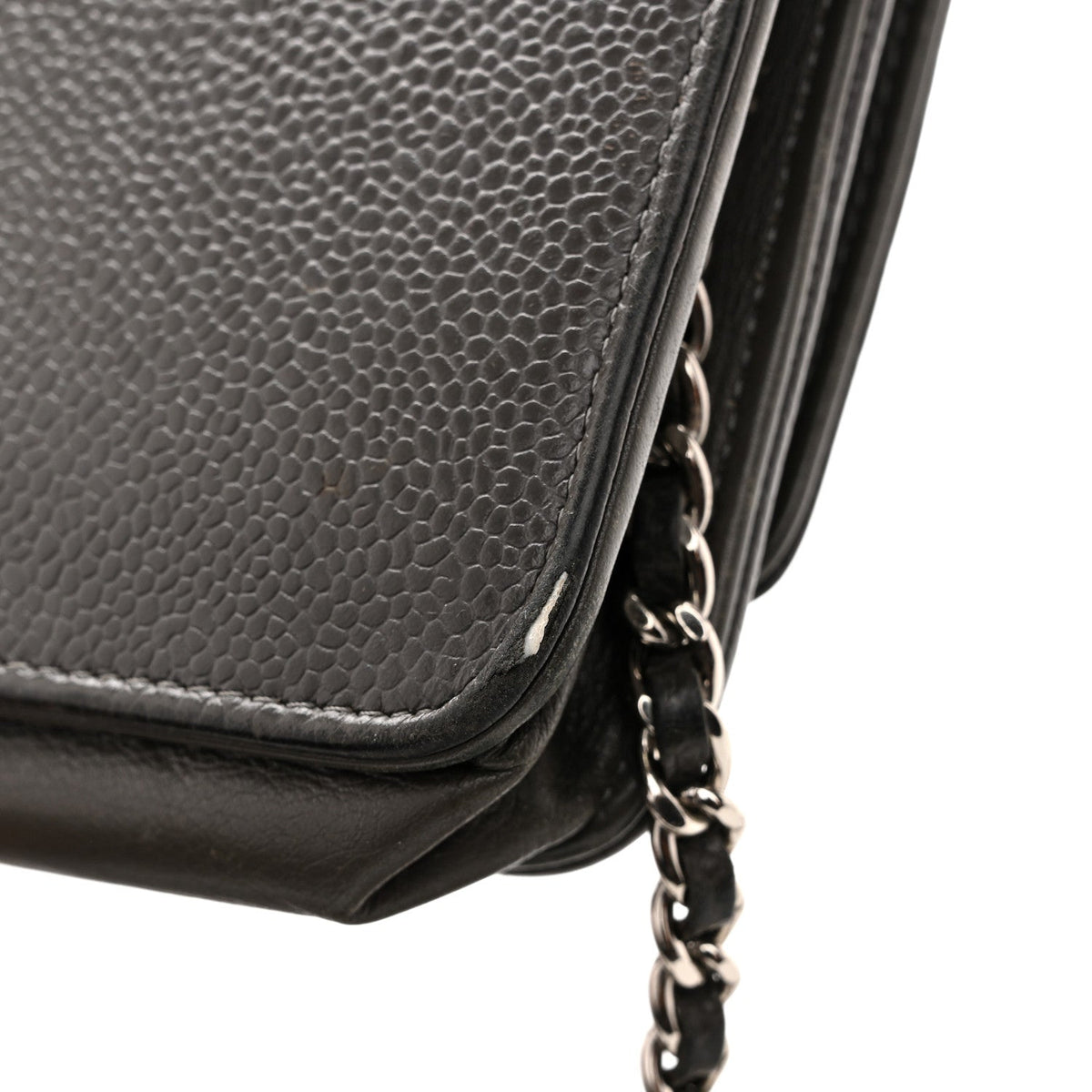 Caviar Timeless CC Wallet on Chain WOC Grey wholesalehk.shop