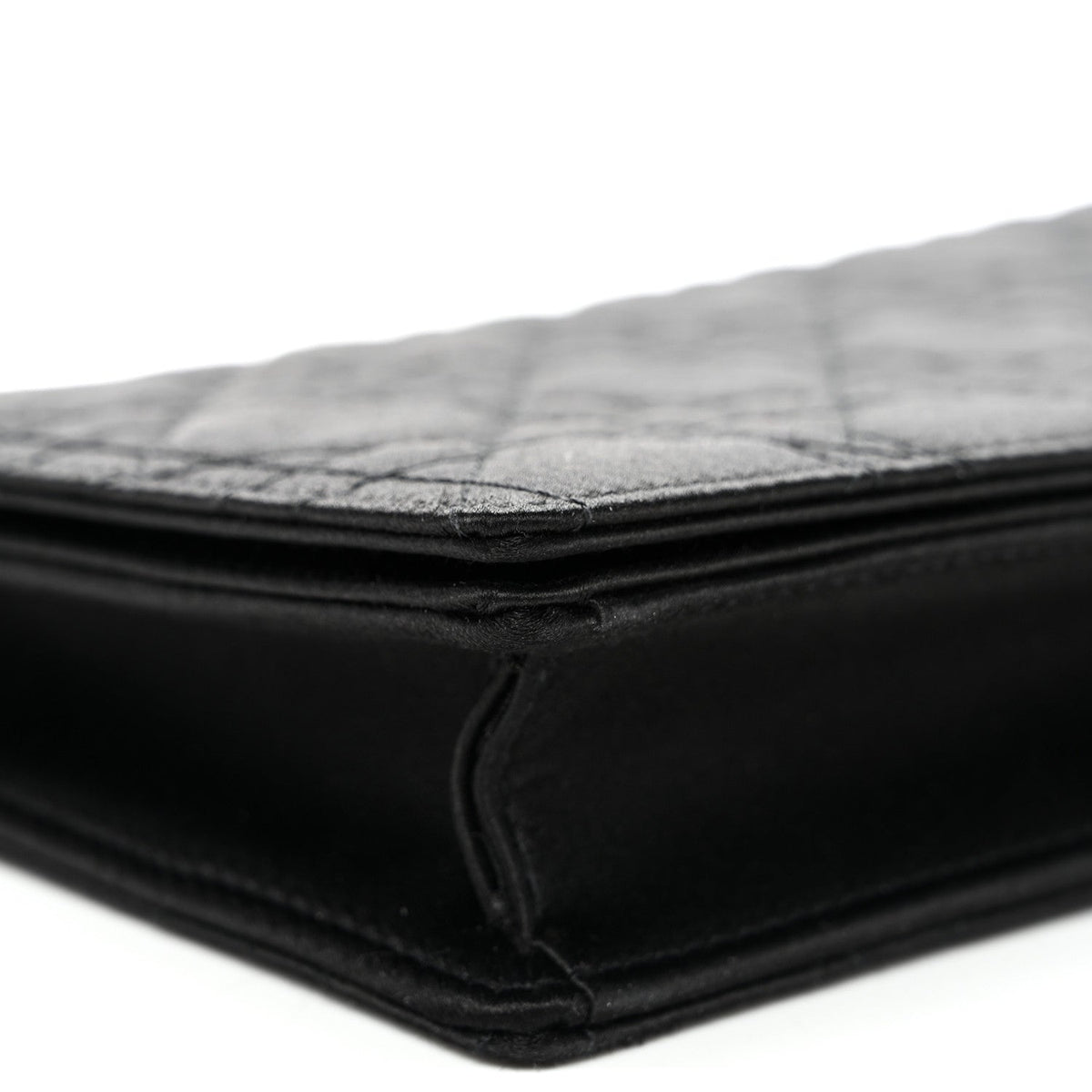 Satin Cannage Lady Dior Convertible Clutch Black wholesalehk.shop