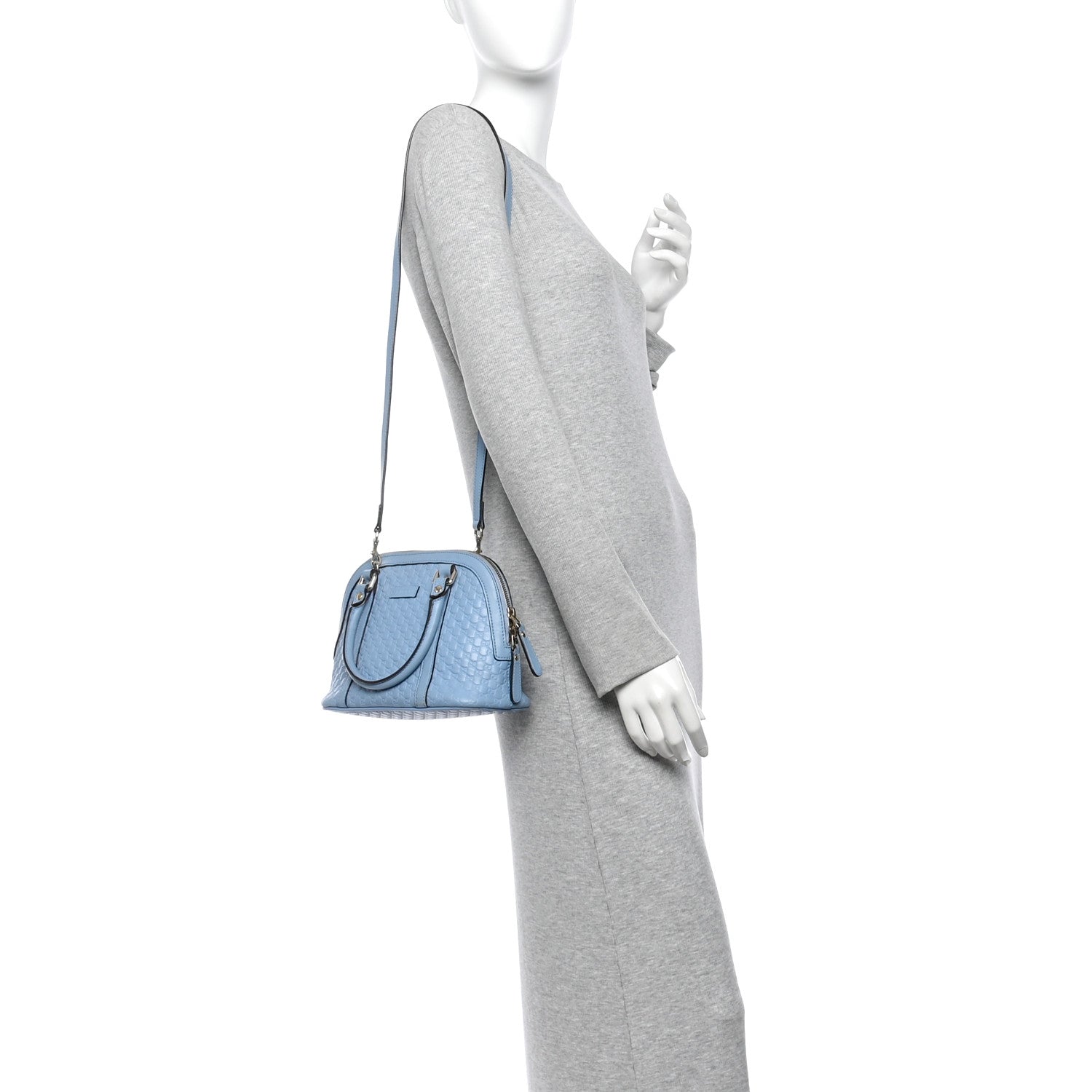 Microguccissima Mini Dome Bag Mineral Blue £¨ Direct shipment via from wholesalehk.shop