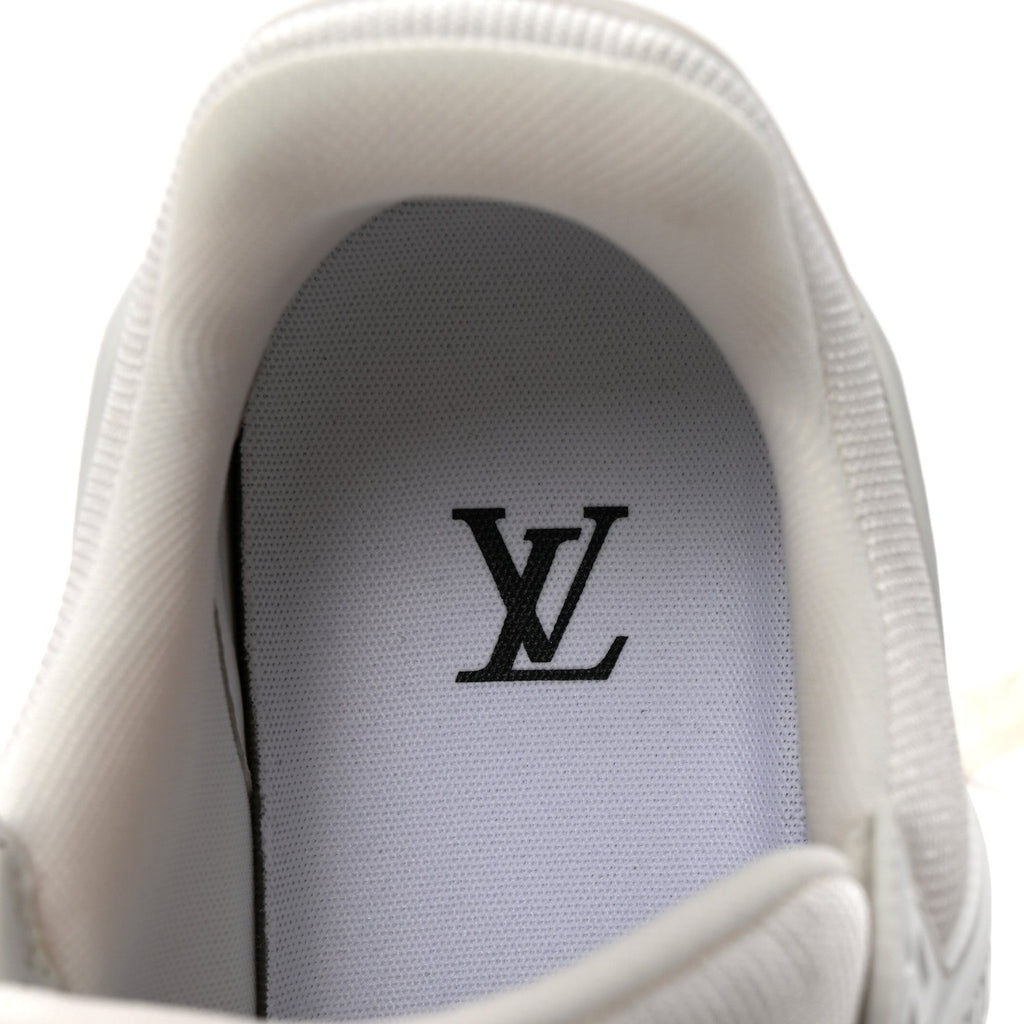 Calfskin Womens LV Trainer Sneakers 37.5 White £¨ Direct shipment via from wholesalehk.shop