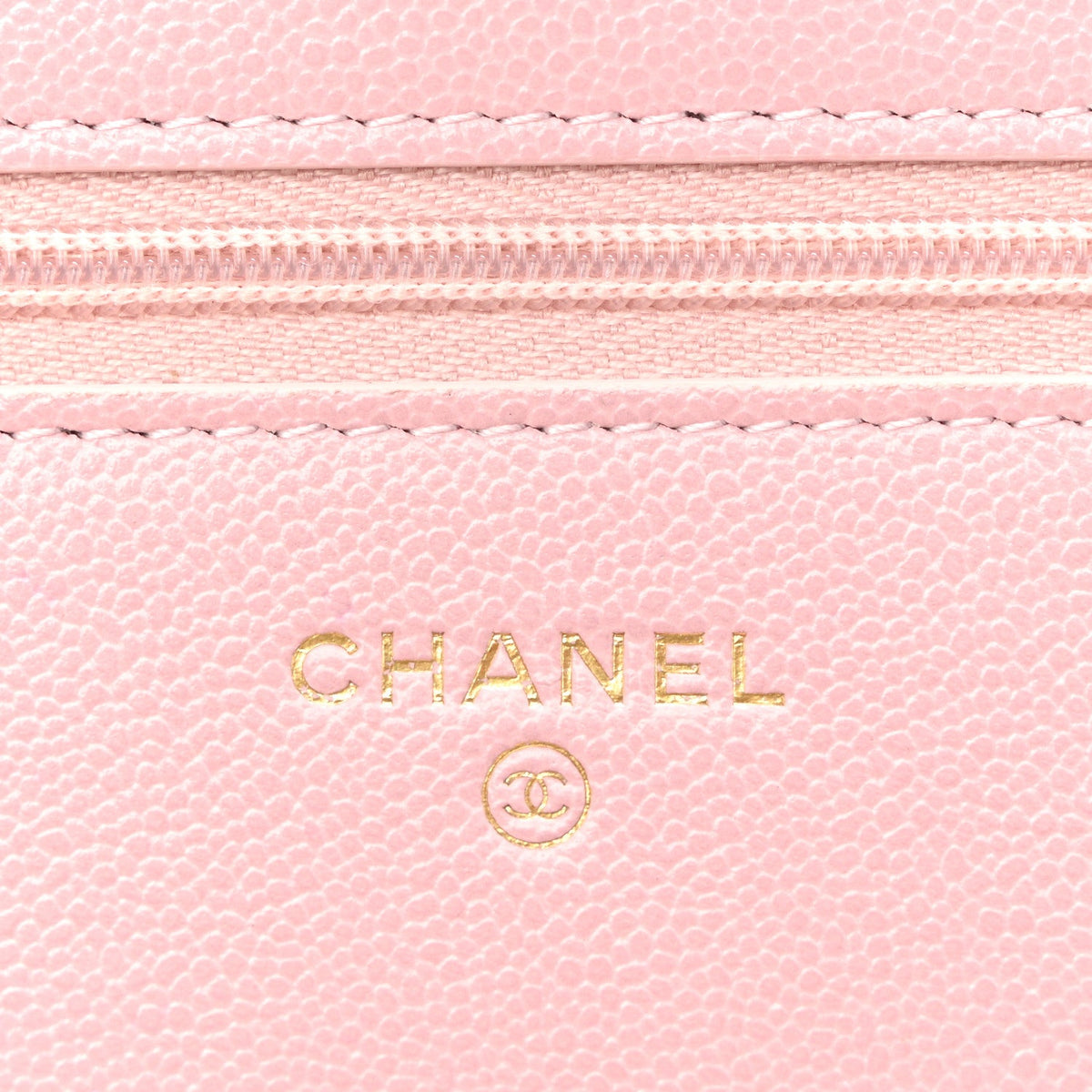 Caviar Quilted Studded CC Wallet on Chain WOC Light Pink wholesalehk.shop