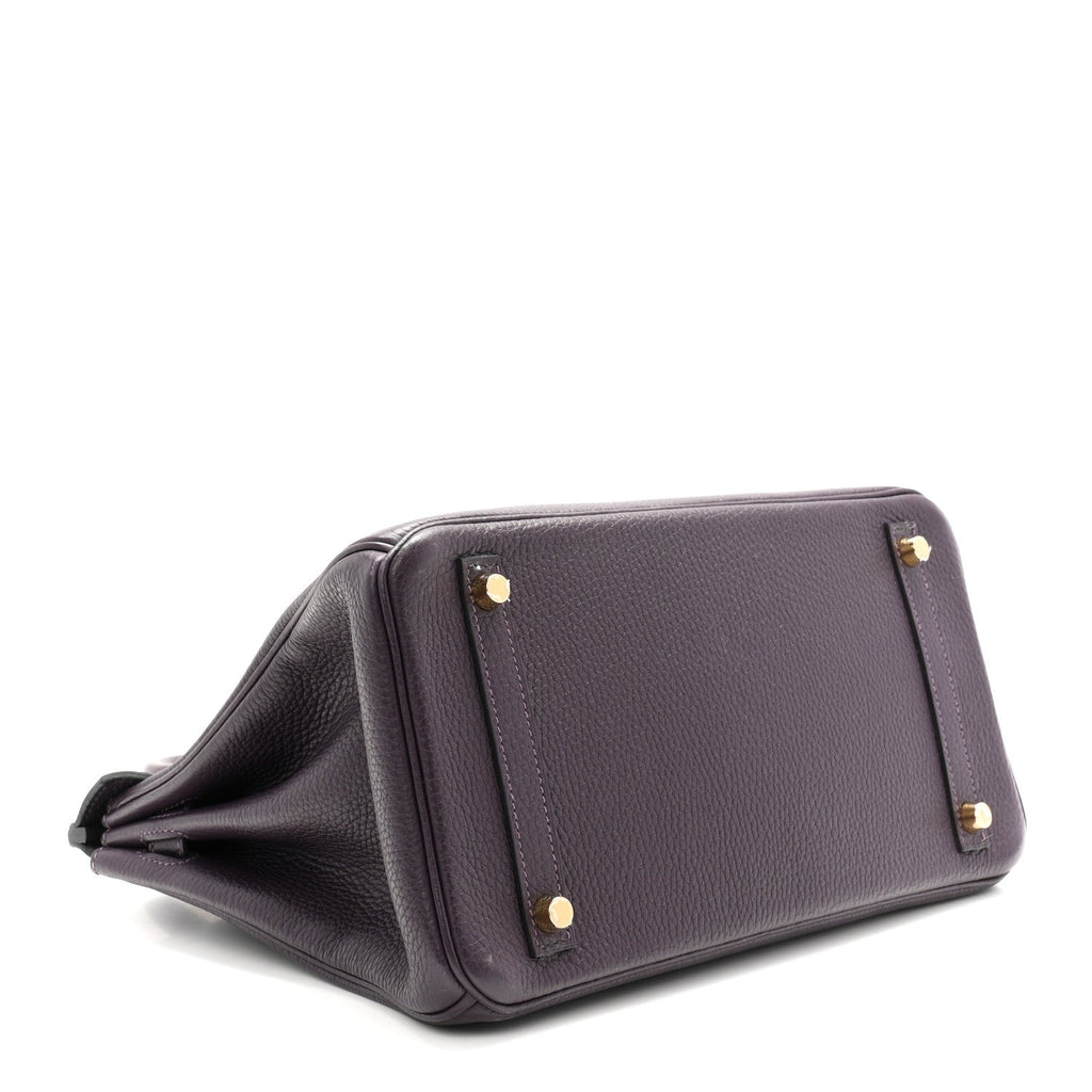 Taurillon Clemence Birkin 30 Raisin £¨ Direct shipment via from wholesalehk.shop