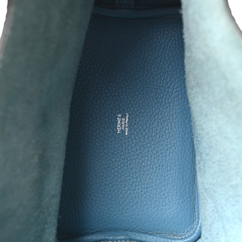 Taurillon Clemence Picotin Lock 18 PM Blue Jean £¨ Direct shipment via from wholesalehk.shop