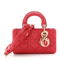 Lambskin Cannage Dioramour Micro Lady D-Joy Red wholesalehk.shop