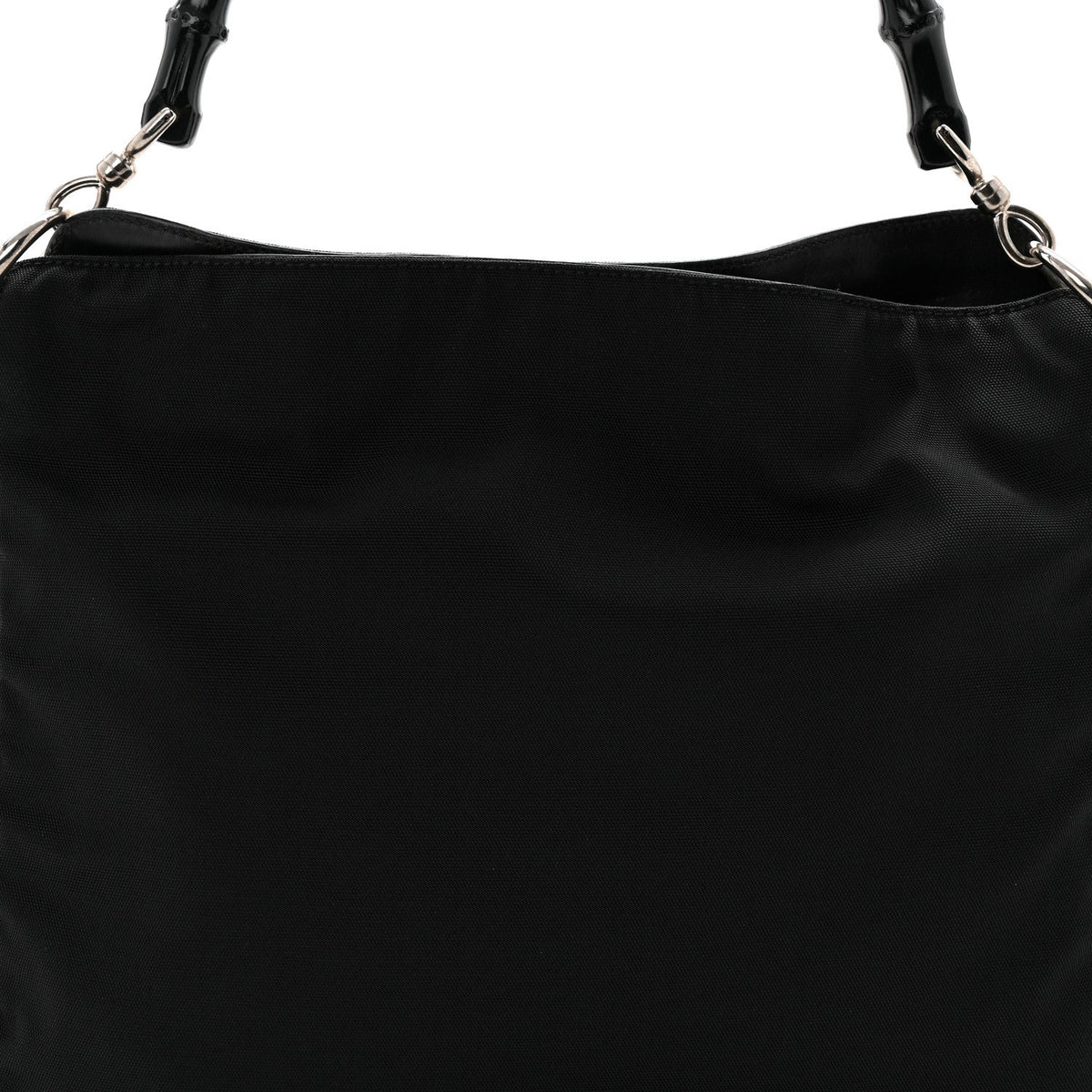 Nylon Bamboo Hobo Black wholesalehk.shop