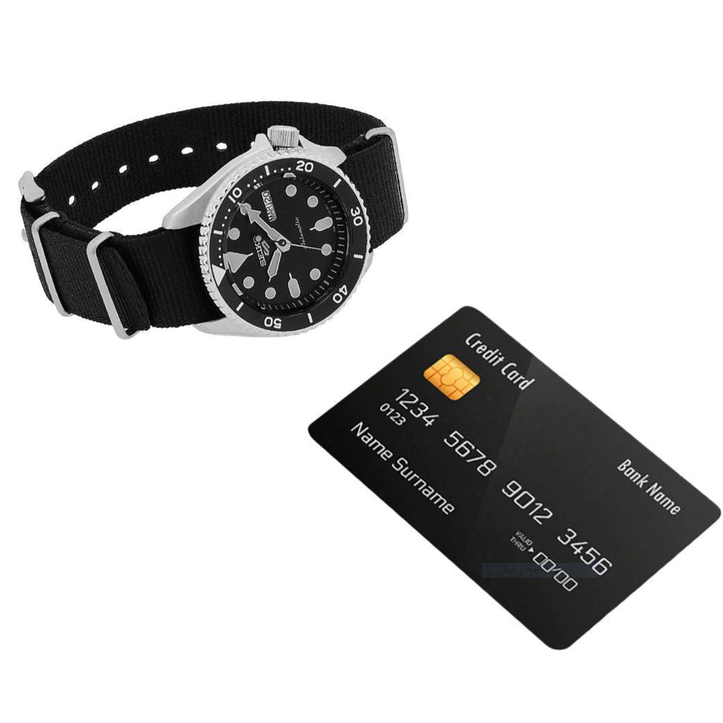 Seiko 5 Sports SKX Automatic Black Dial Black NATO Strap Watch For Men - SRPD55K3 wholesalehk.shop
