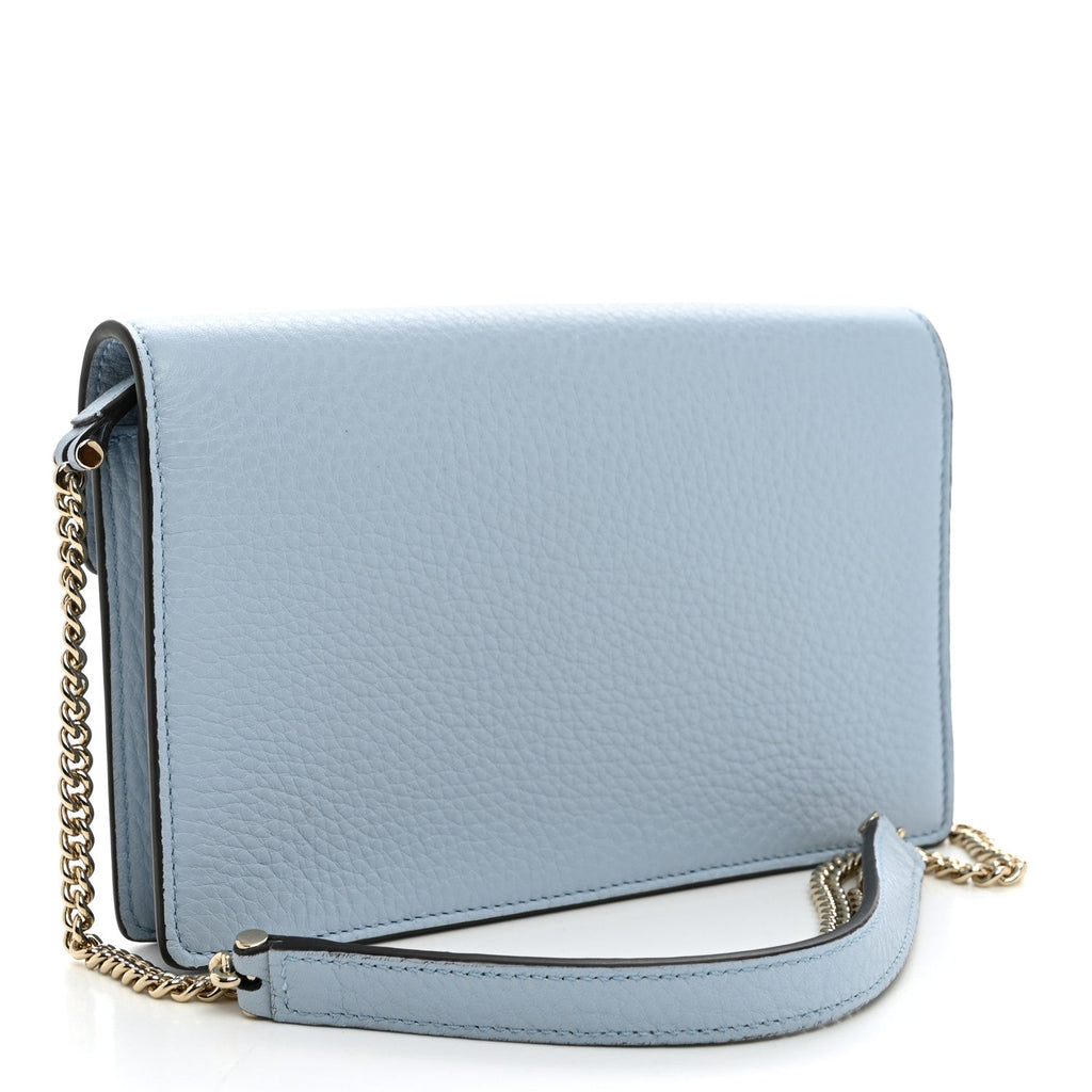 Calfskin Dionysus NM Chain Wallet Porcelain Light Blue wholesalehk.shop