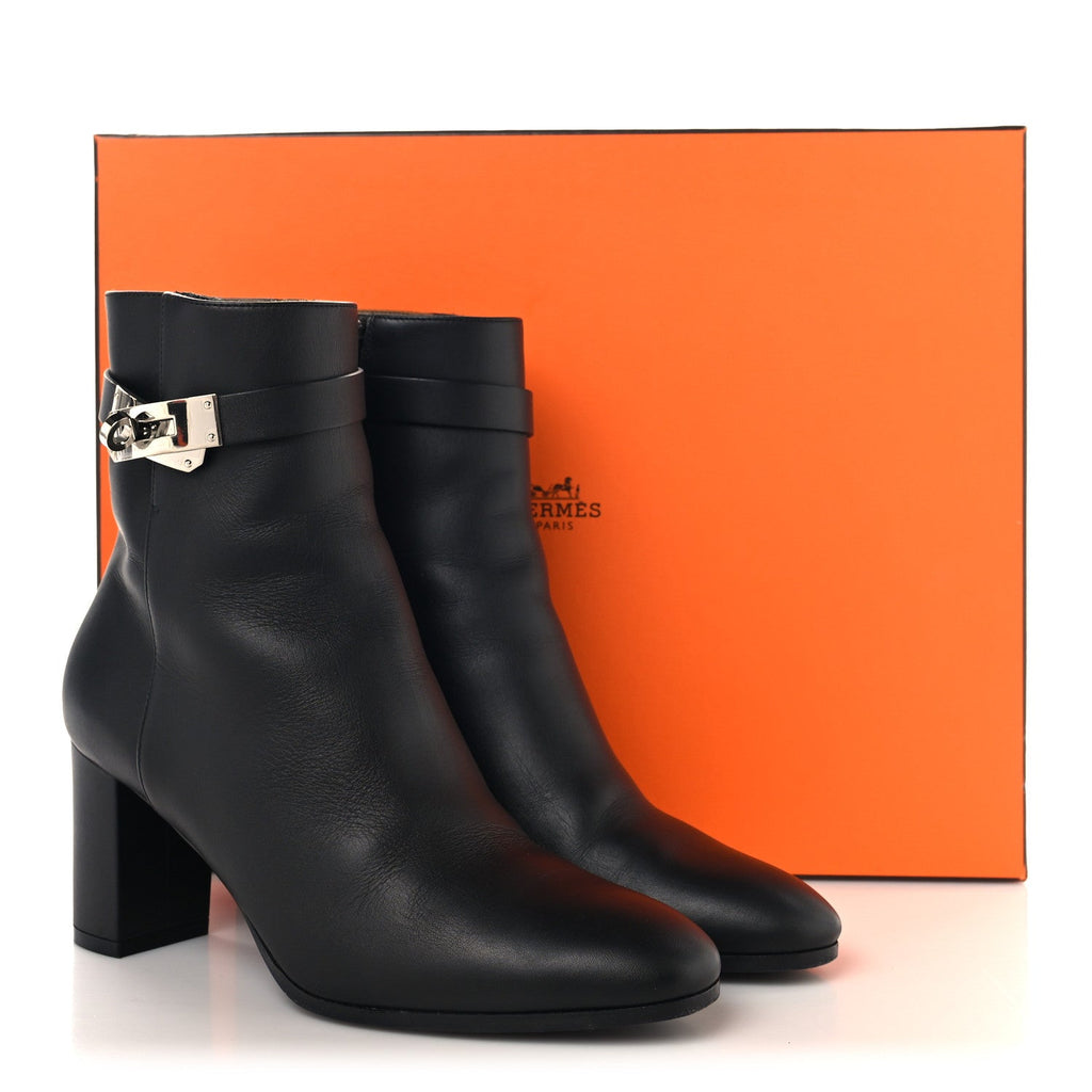 Calfskin Saint Germain Ankle Boots 37 Black wholesalehk.shop