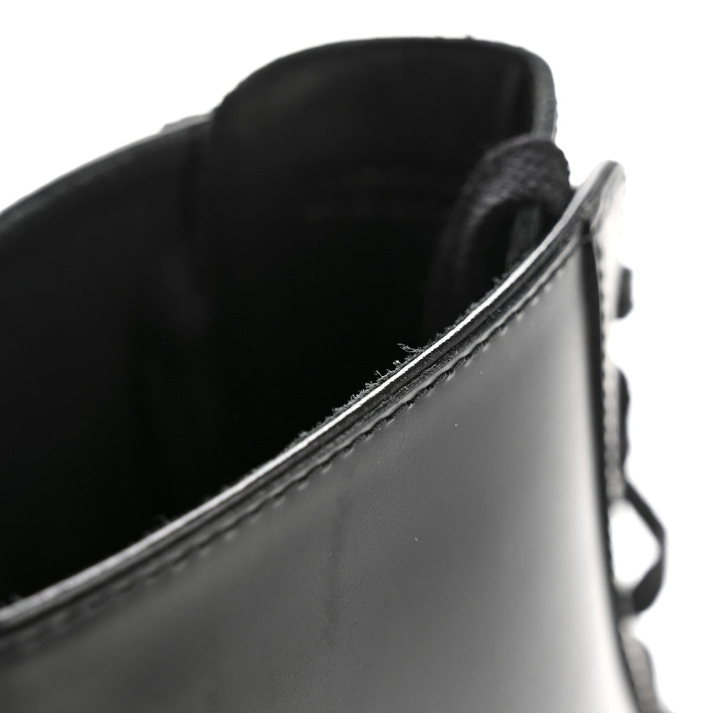 Glossed Calfskin Funk Ankle Boots 36 Black wholesalehk.shop