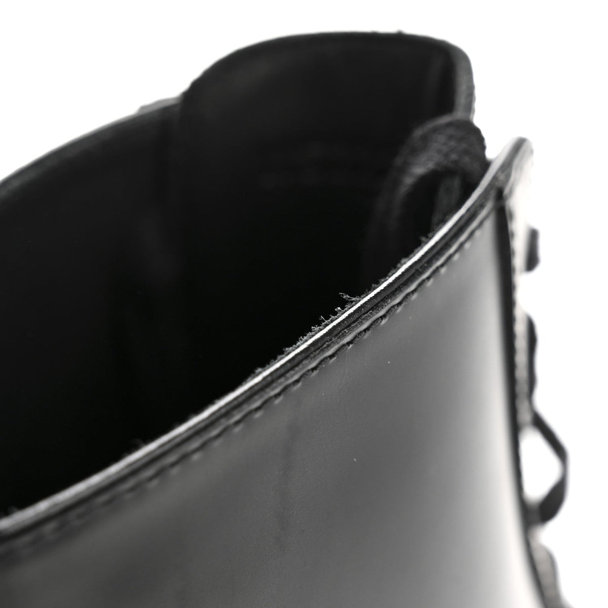 Glossed Calfskin Funk Ankle Boots 36 Black wholesalehk.shop