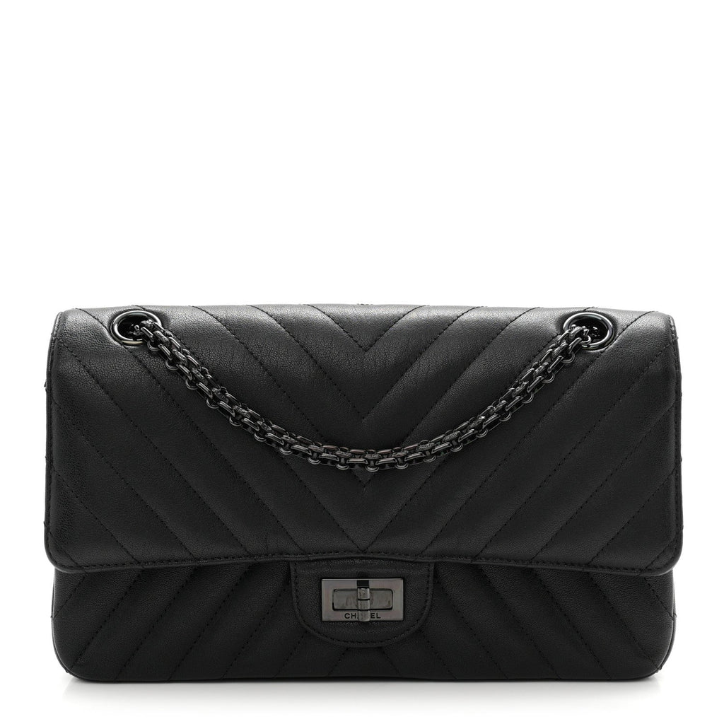 Sheepskin Chevron Quilted 2.55 Reissue 225 Double Flap So Black wholesalehk.shop