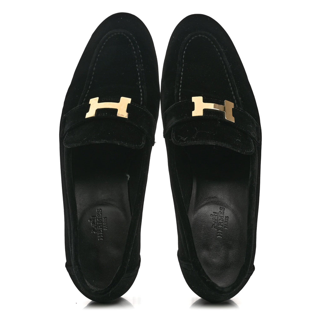Velvet Womens Paris Loafers 41 Black wholesalehk.shop