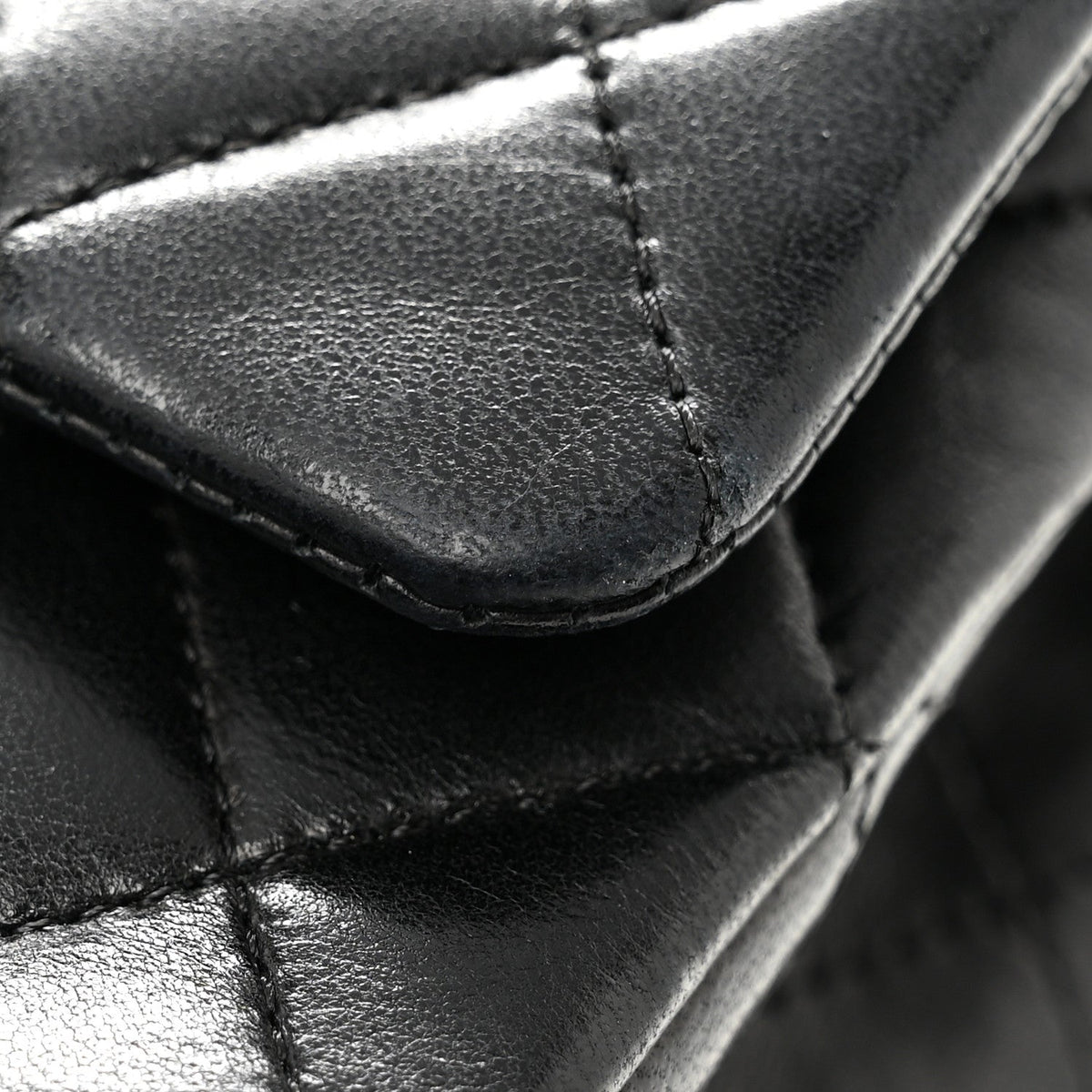 Lambskin Quilted Medium Double Flap Black wholesalehk.shop