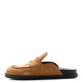 Suede Calfskin Mens Go Mules 41.5 Brun Fume wholesalehk.shop