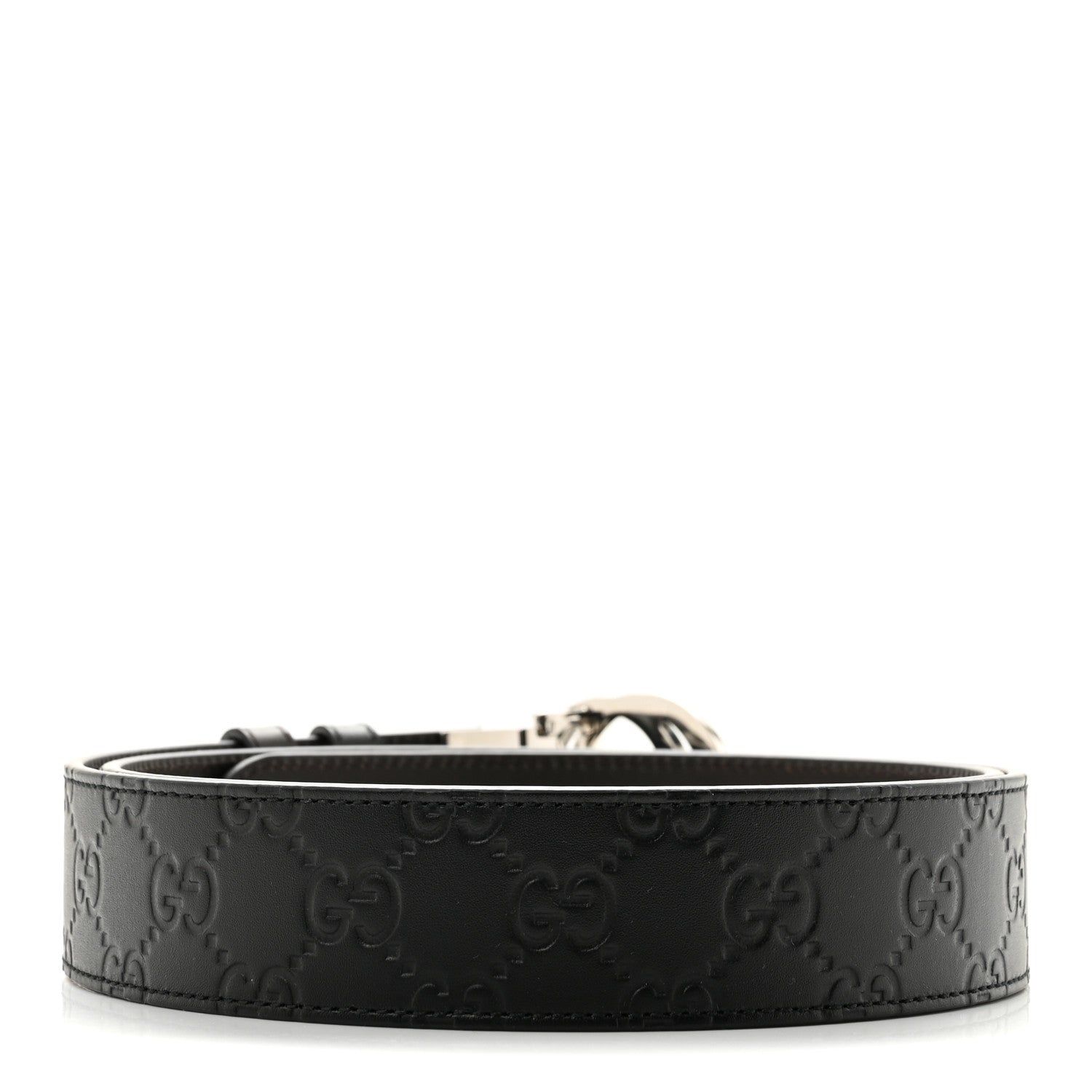 Guccissima Signature Interlocking G Reversible 37mm Belt 100 40 Black Cocoa £¨ Direct shipment via from wholesalehk.shop