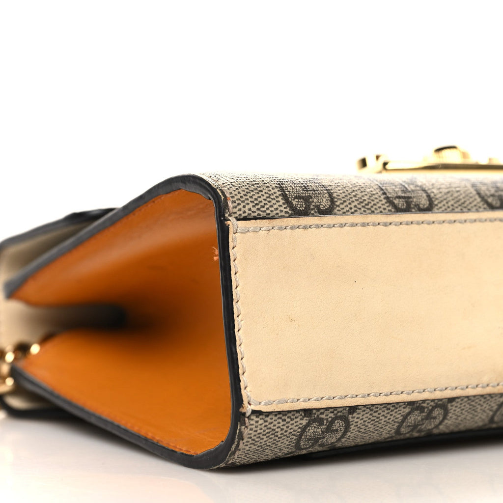 GG Supreme Monogram Calfskin Small Padlock Shoulder Bag Beige Mystic White Sun Oil £¨ Direct shipment via from wholesalehk.shop