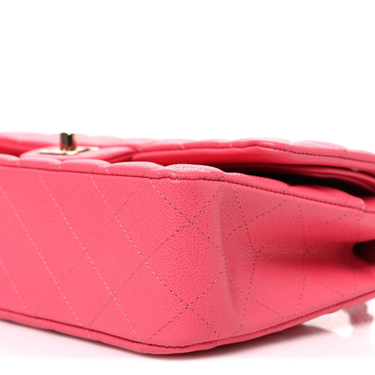 Caviar Quilted Medium Double Flap Pink wholesalehk.shop