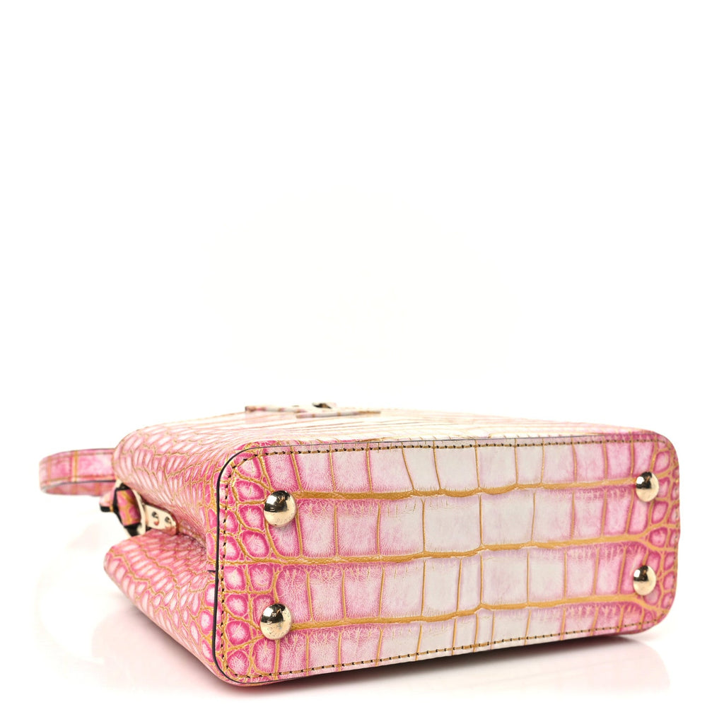 Crocodile Mini Capucines Sahara Rose £¨ Direct shipment via from wholesalehk.shop