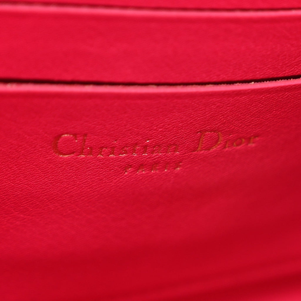Patent Cannage Miss Dior Promenade Pouch Fuchsia wholesalehk.shop