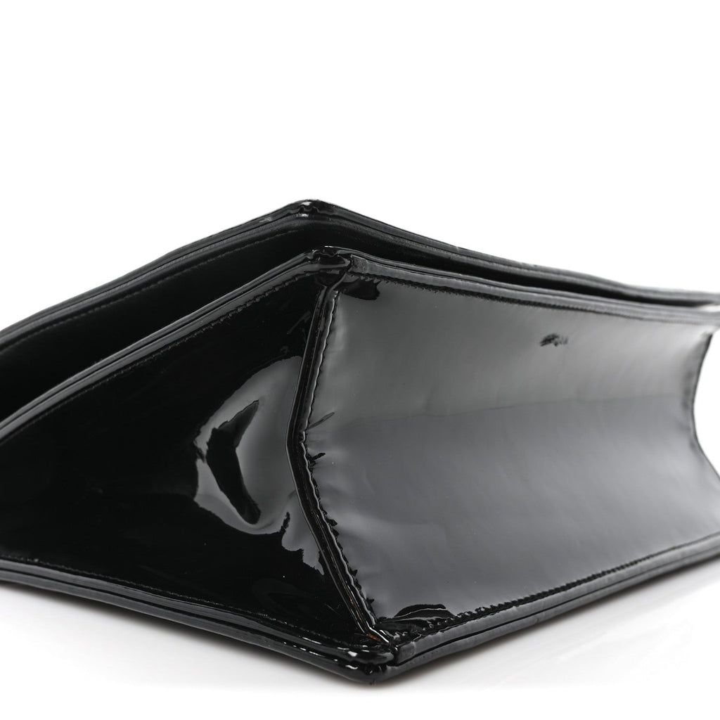 Patent Medium Diorama Flap Bag Black ¡§ Direct shipment via from wholesalehk.shop