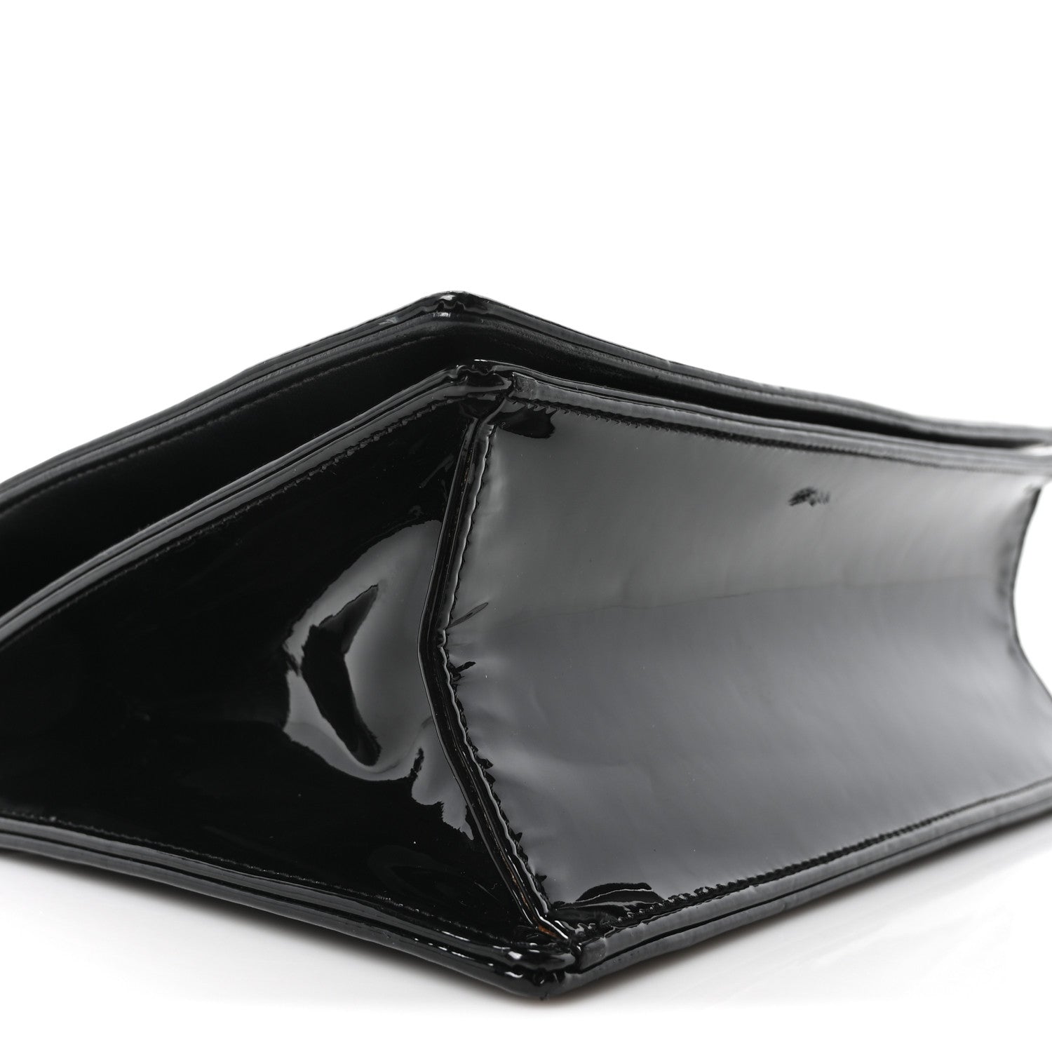 Patent Medium Diorama Flap Bag Black ¡§ Direct shipment via from wholesalehk.shop